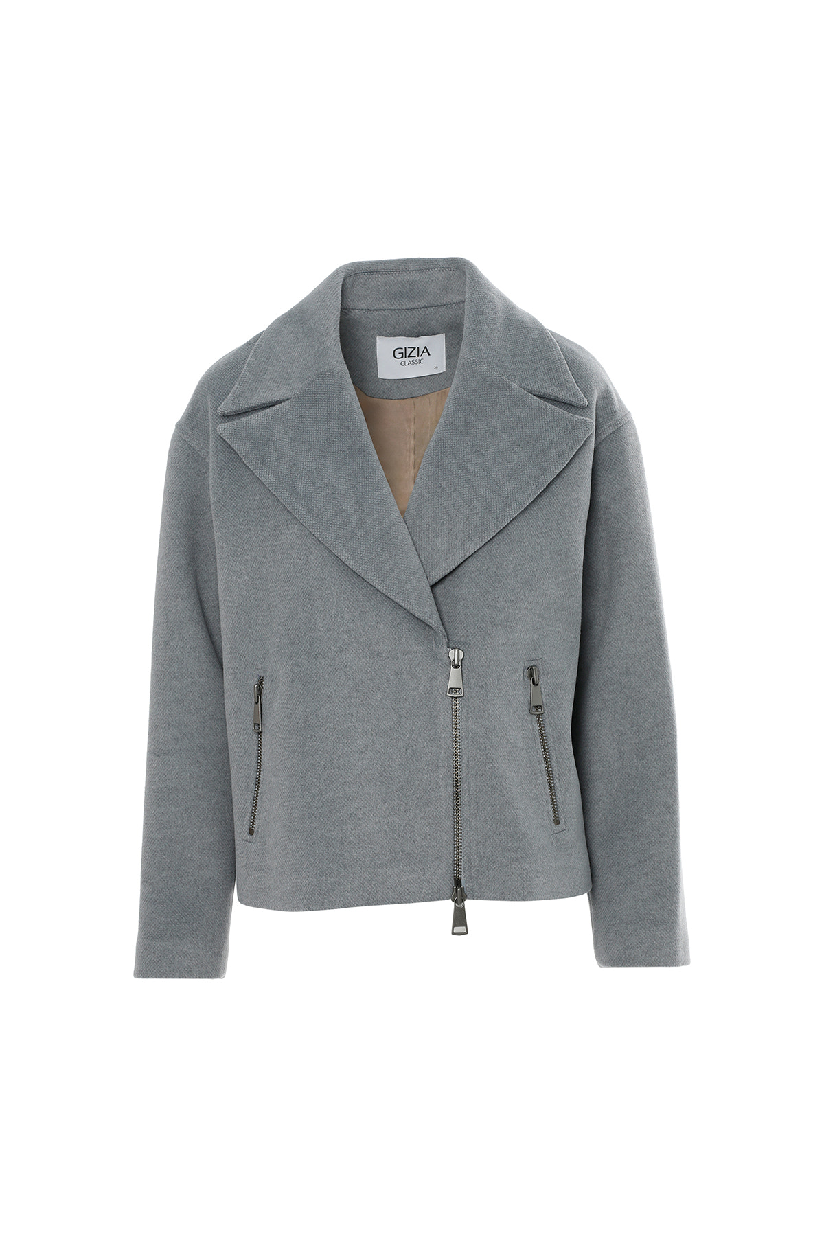 Önü Fermuarlı Oversıze Kaban