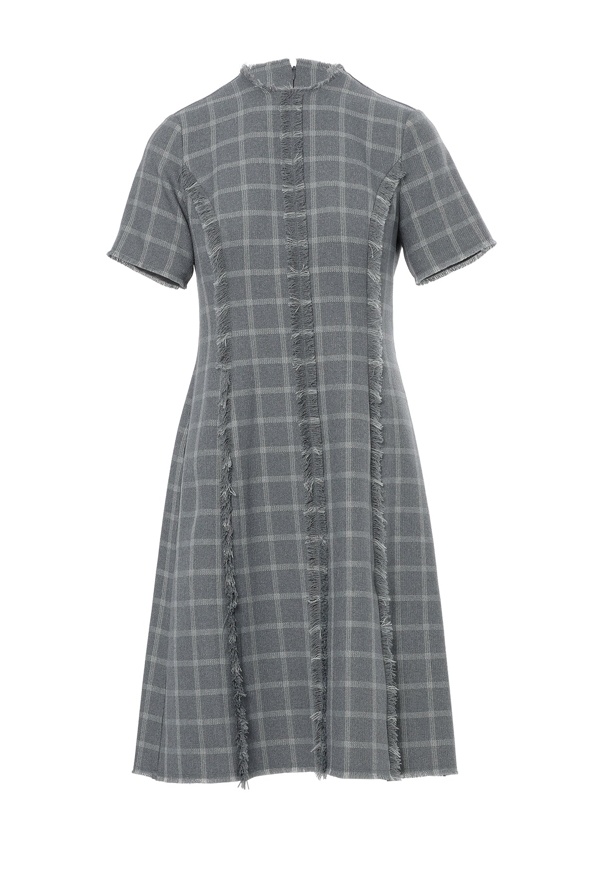 Arkası Fermuarlı Midi Elbise