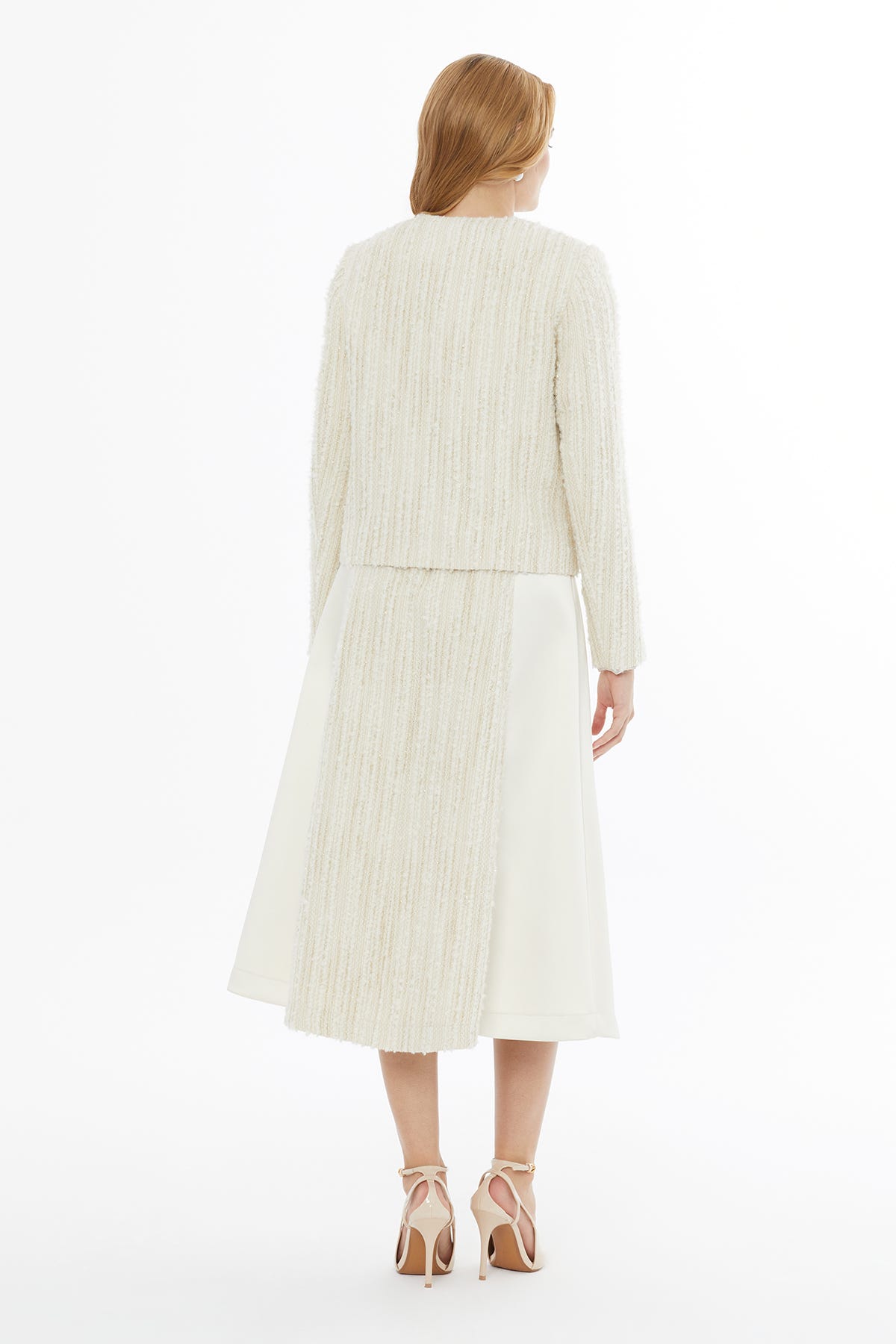 Önden Düğmeli Uzun Kollu Ceket