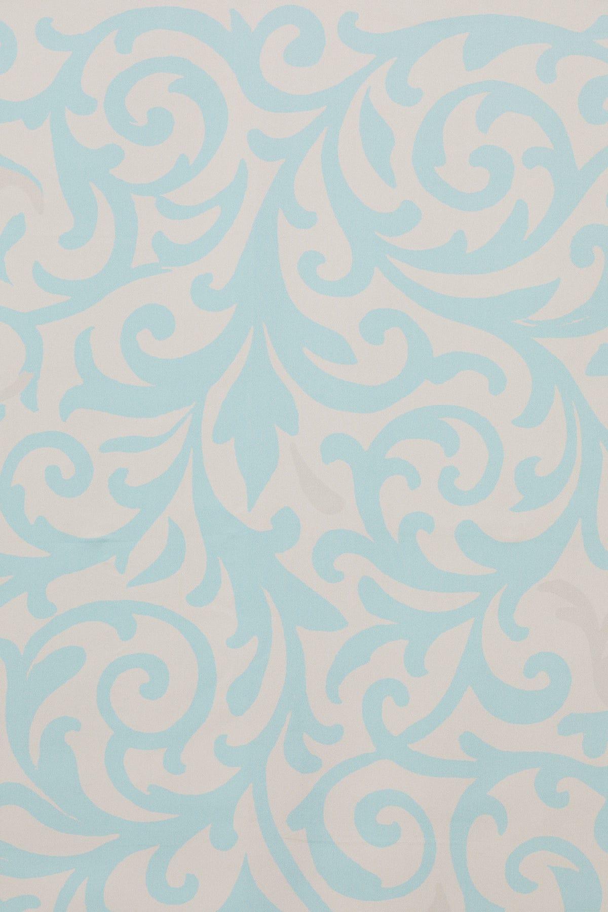 Mavi Kıvrımlı Dallardan Oluşan Eşarp