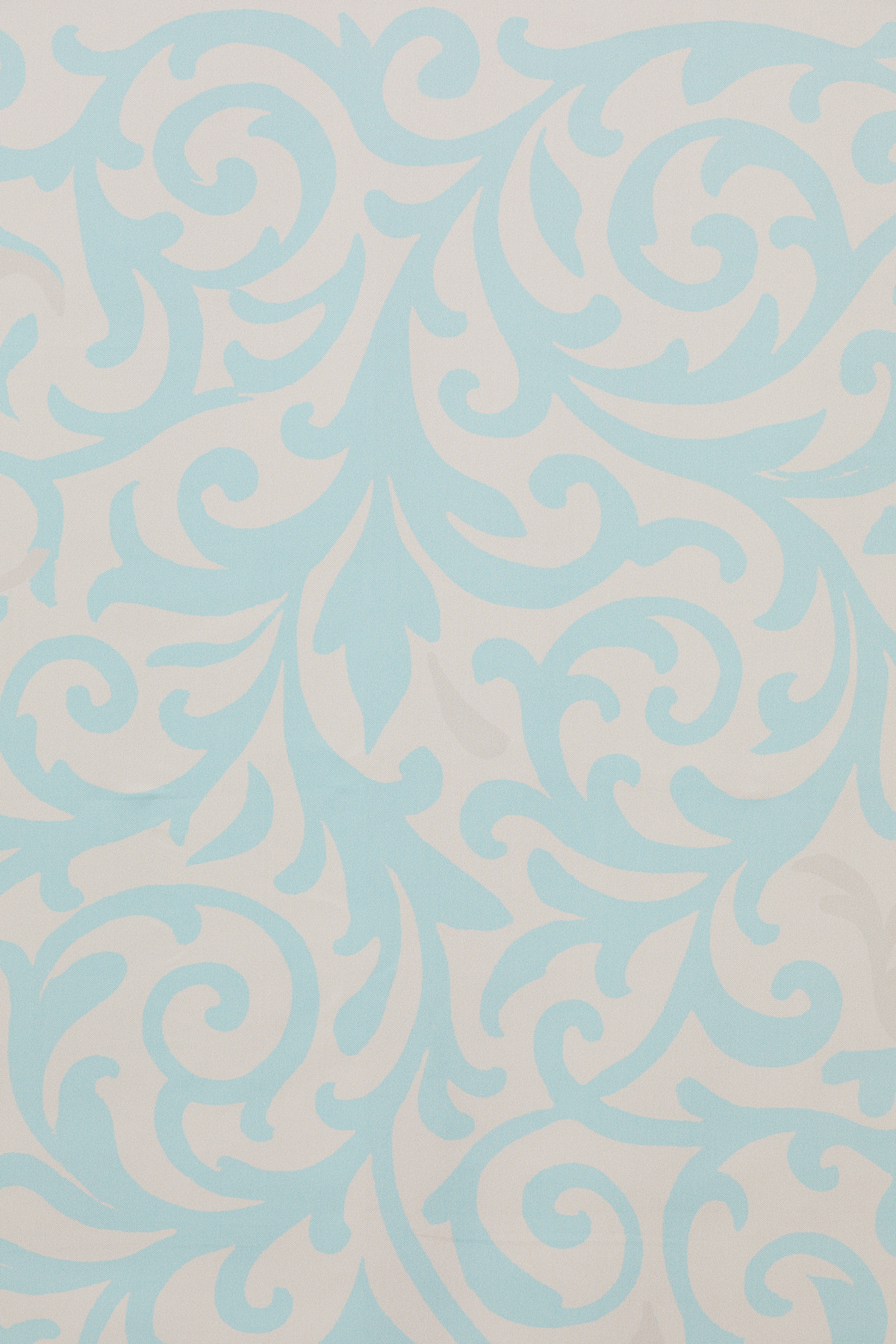 Mavi Kıvrımlı Dallardan Oluşan Eşarp