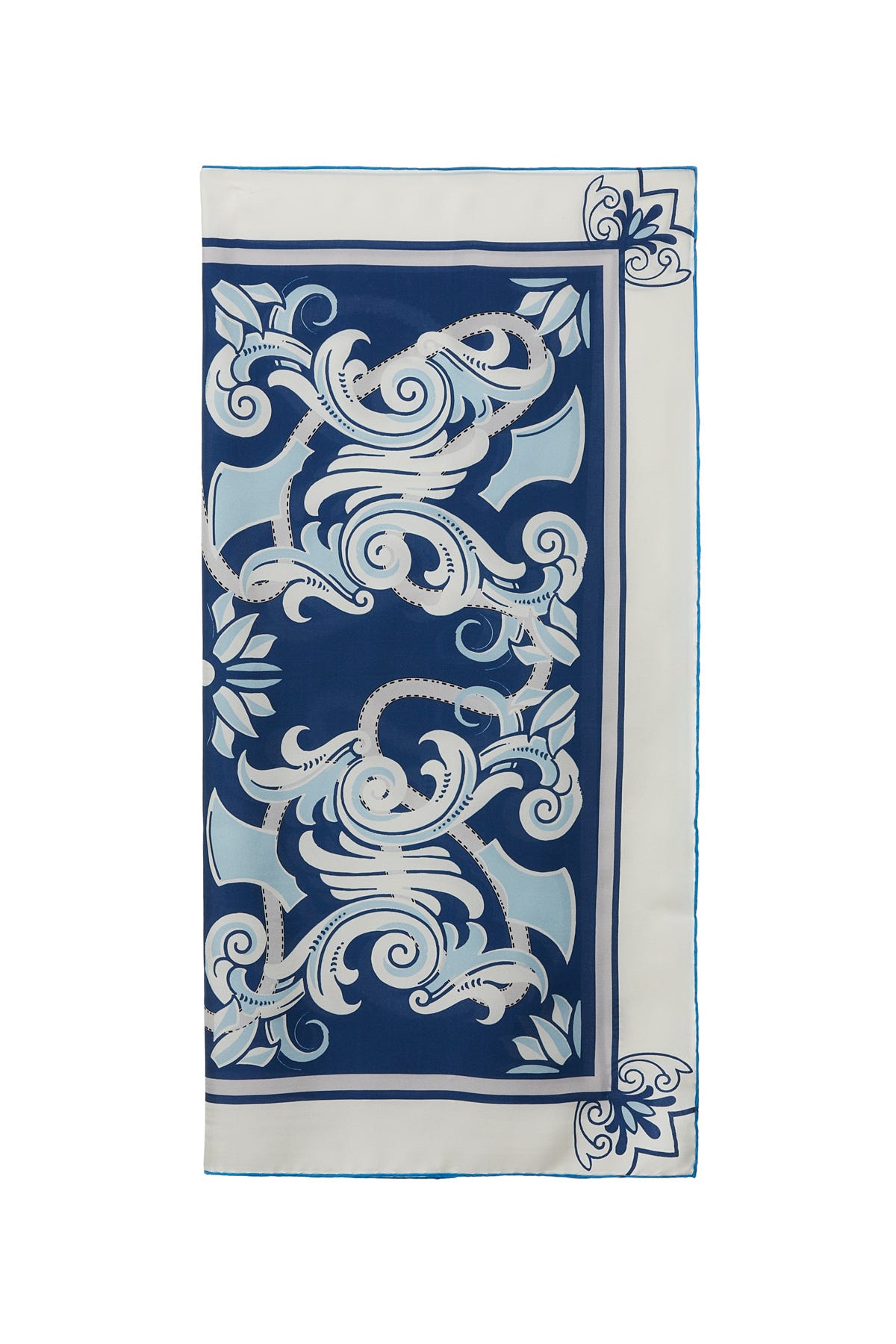 Çiçek Desenli Motiflenmiş Desenli Eşarp