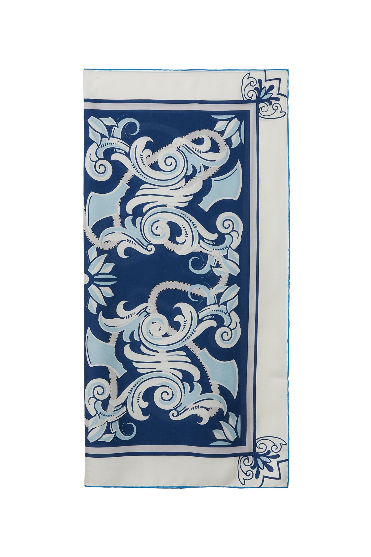 Çiçek Desenli Motiflenmiş Desenli Eşarp