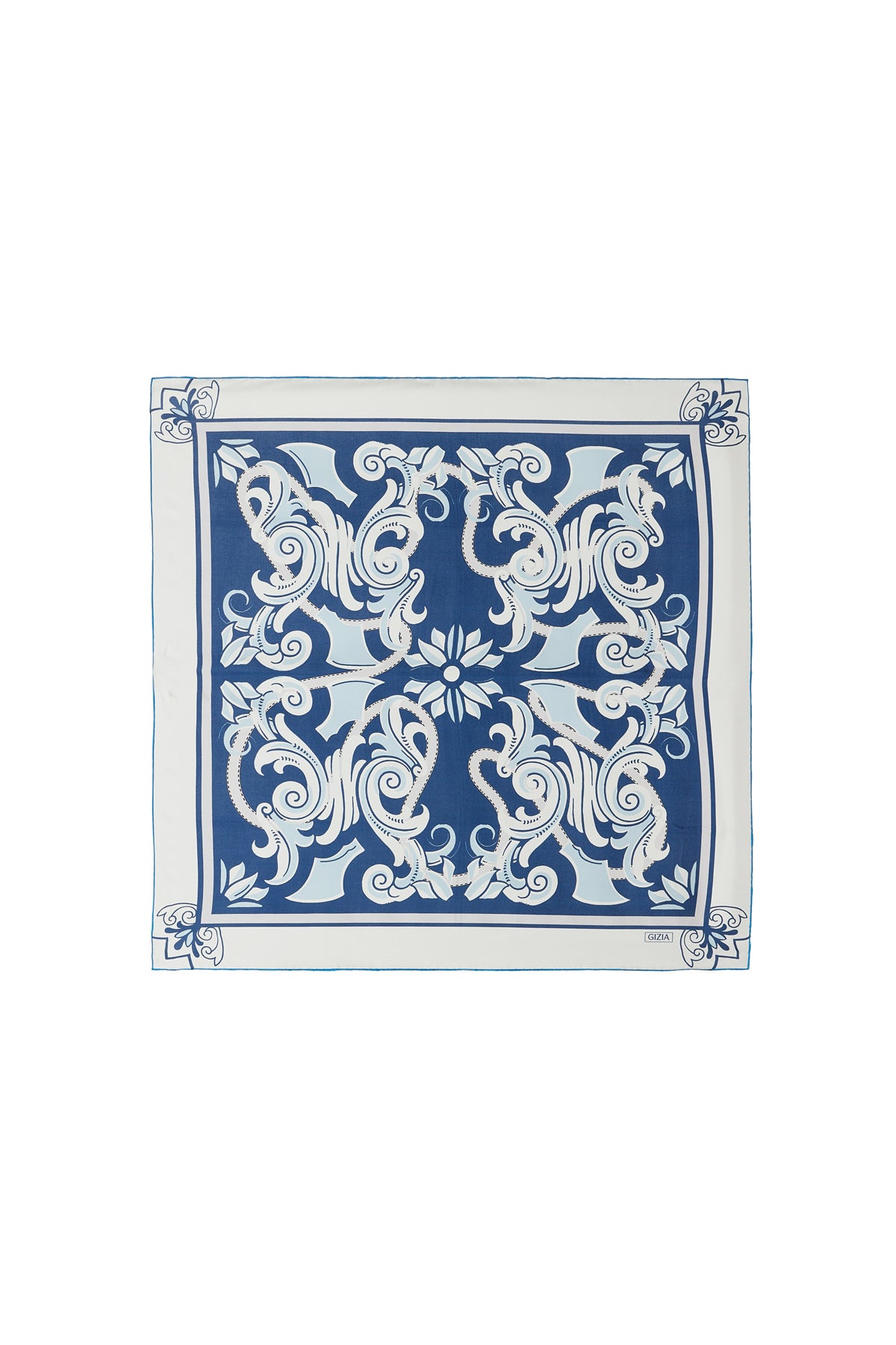 Çiçek Desenli Motiflenmiş Desenli Eşarp