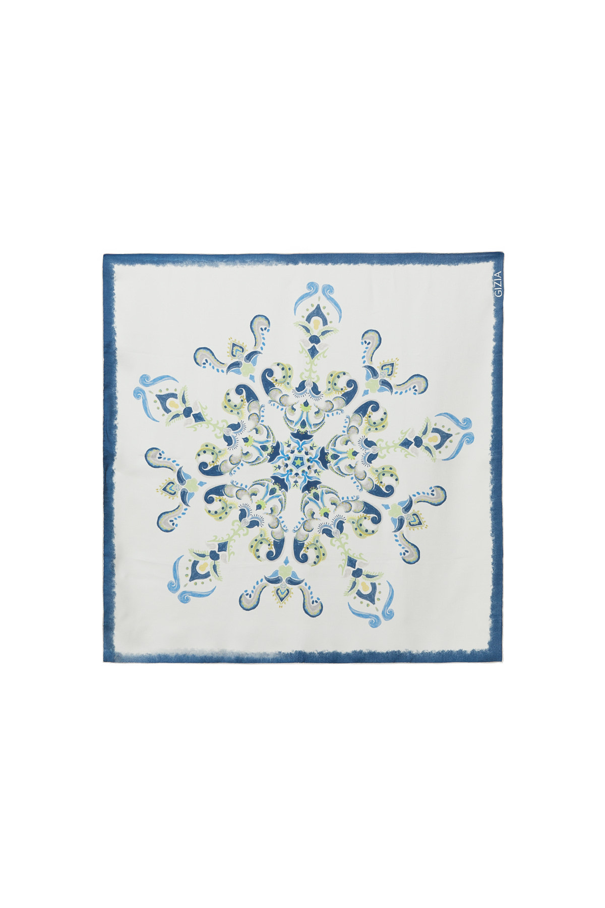 Simetrik Motiflenmiş Desenli Eşarp