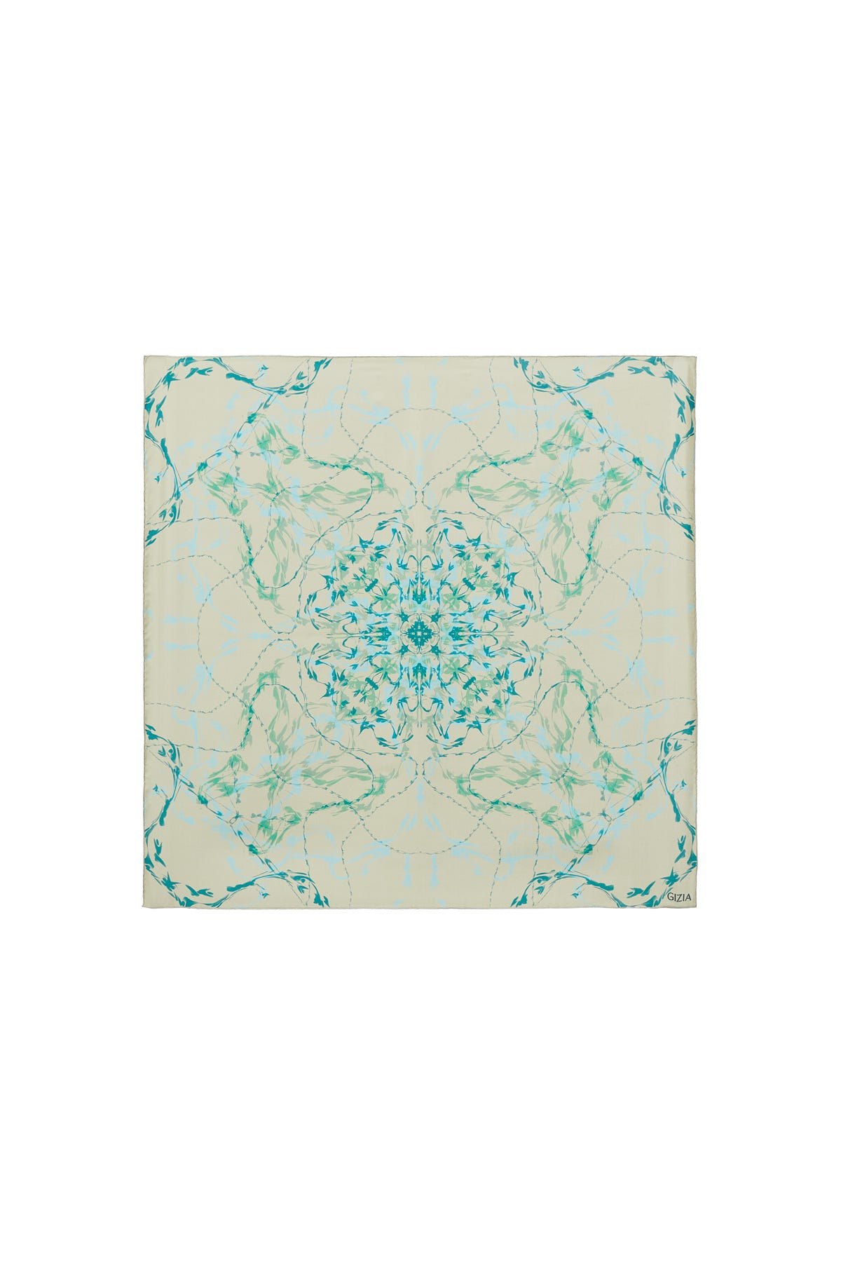 Simetrik Soyut Desenli Eşarp