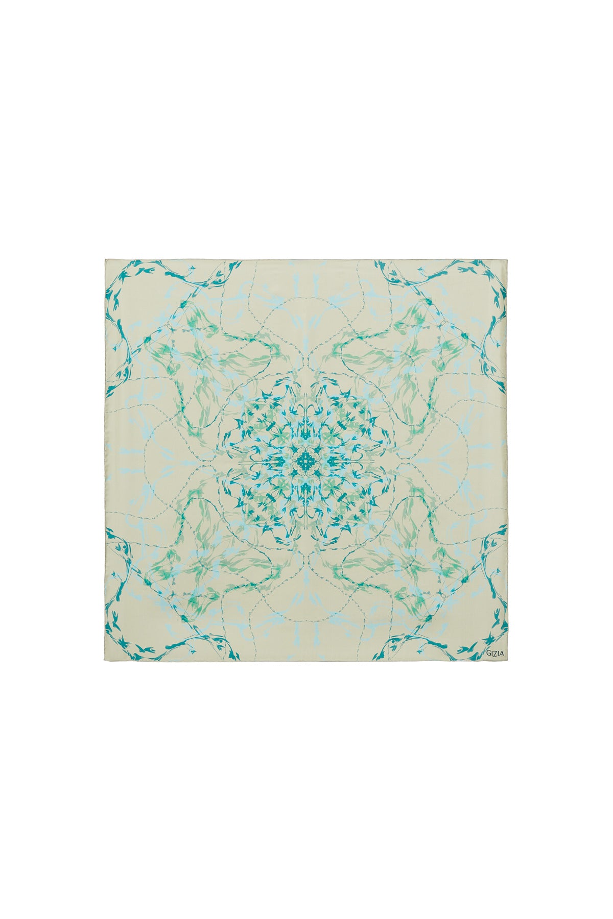 Simetrik Soyut Desenli Eşarp