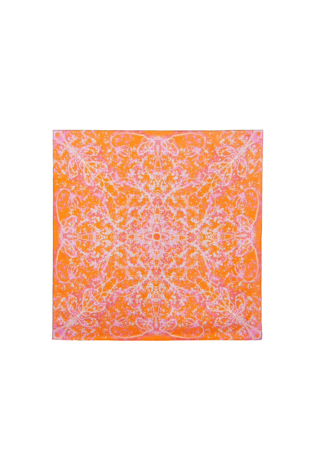 Simetrik Sprey Efektli Soyut Eşarp