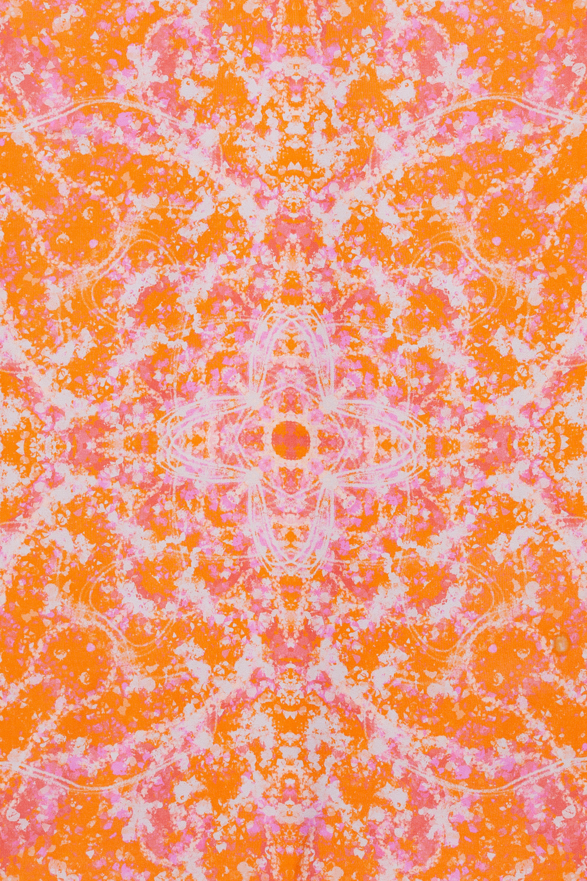 Simetrik Sprey Efektli Soyut Eşarp