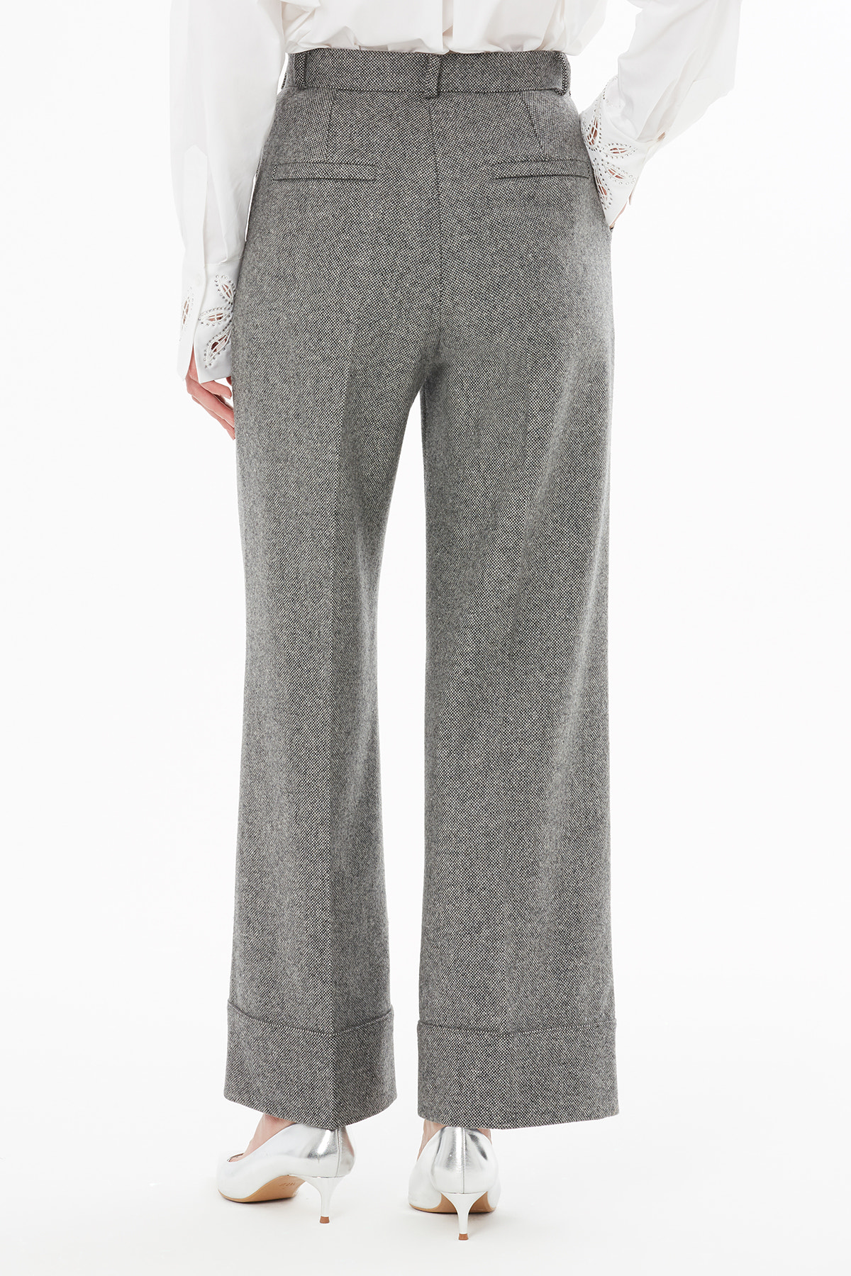 Yüksek Bel Boru Paça Pantolon