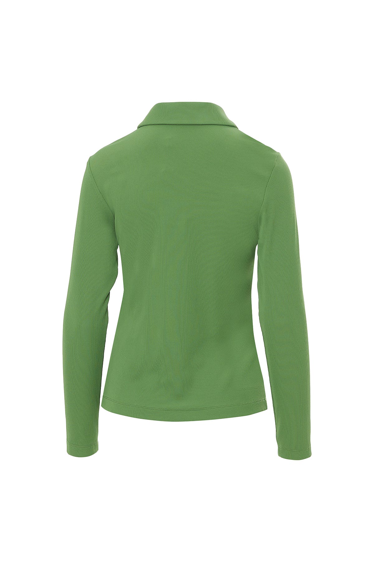 Yakalı Düğmeli Uzun Kol T-Shirt