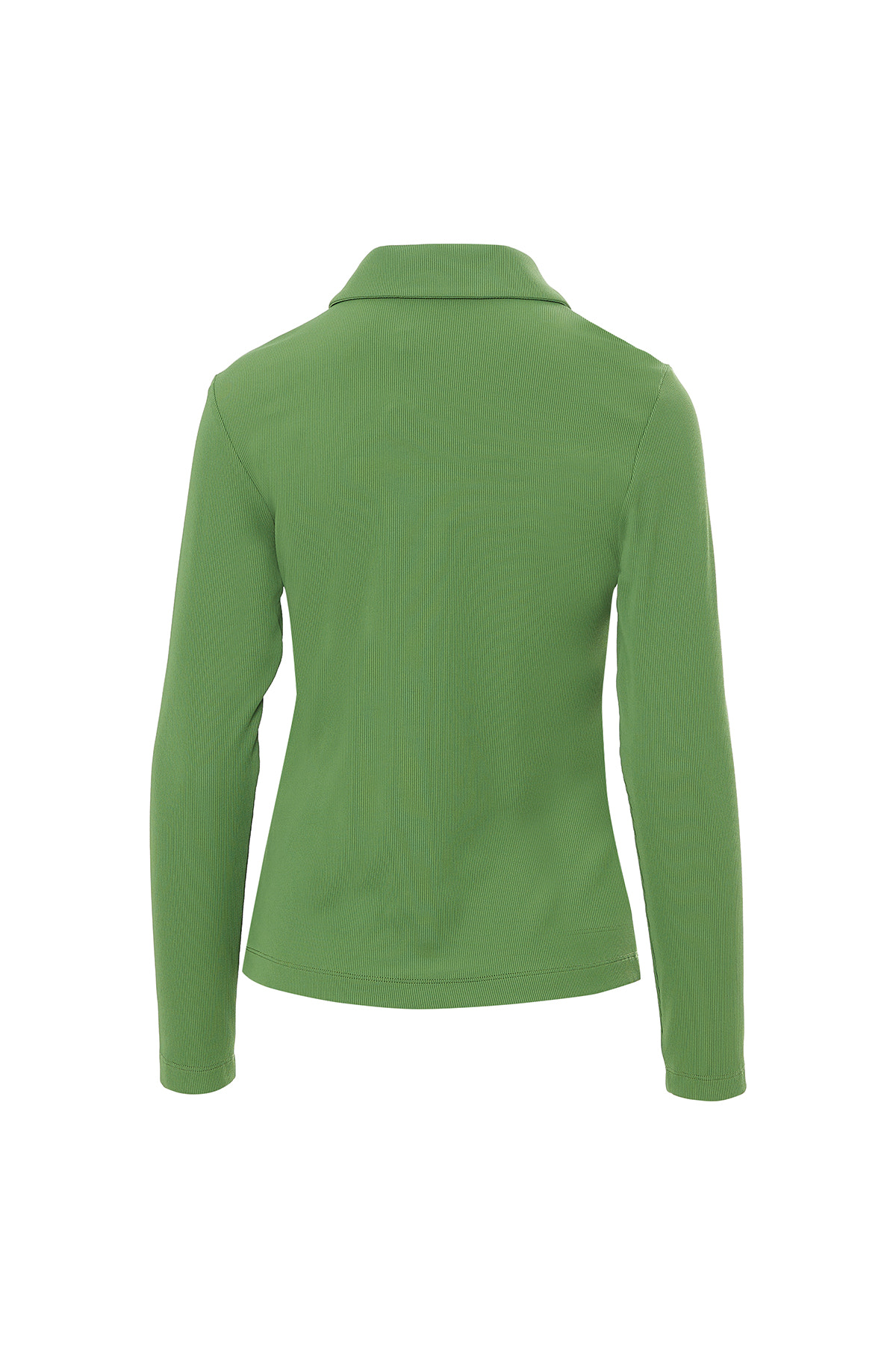 Yakalı Düğmeli Uzun Kol T-Shirt