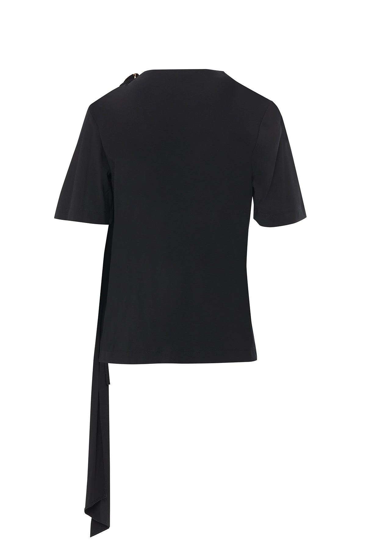 Omuzda Aksesuar Detaylı Fularlı Bluz