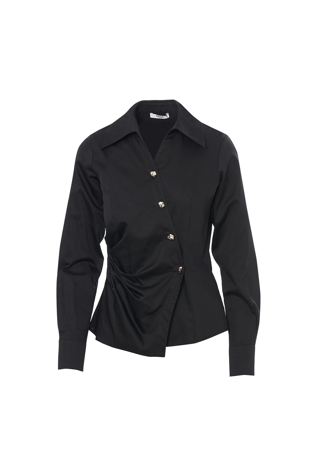 Belden Büzgülü Kruvaze Kapama  Gömlek