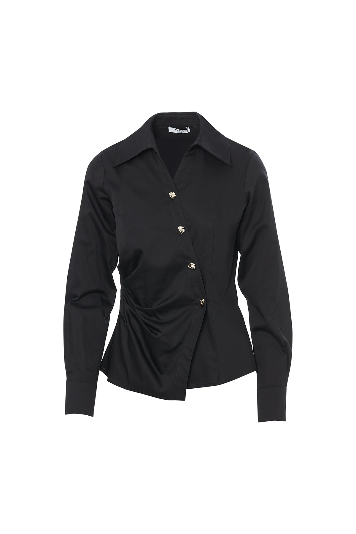 Belden Büzgülü Kruvaze Kapama  Gömlek