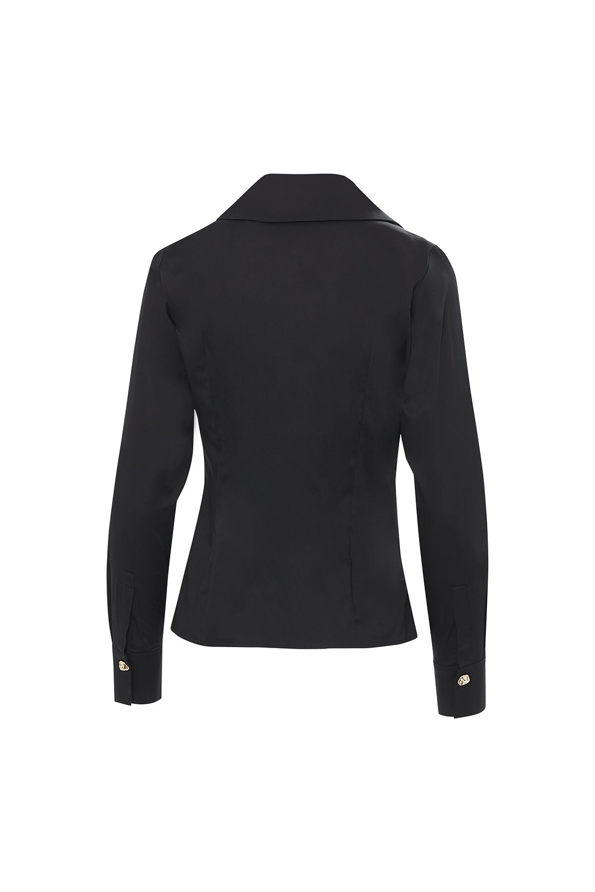 Belden Büzgülü Kruvaze Kapama  Gömlek