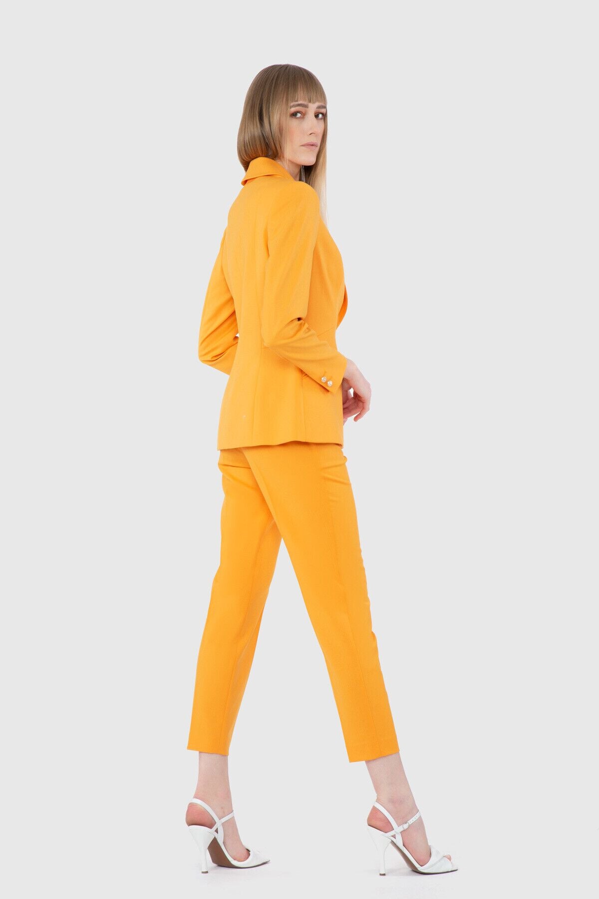 Fit Kesim Blazer Tek Düğmeli Ceket