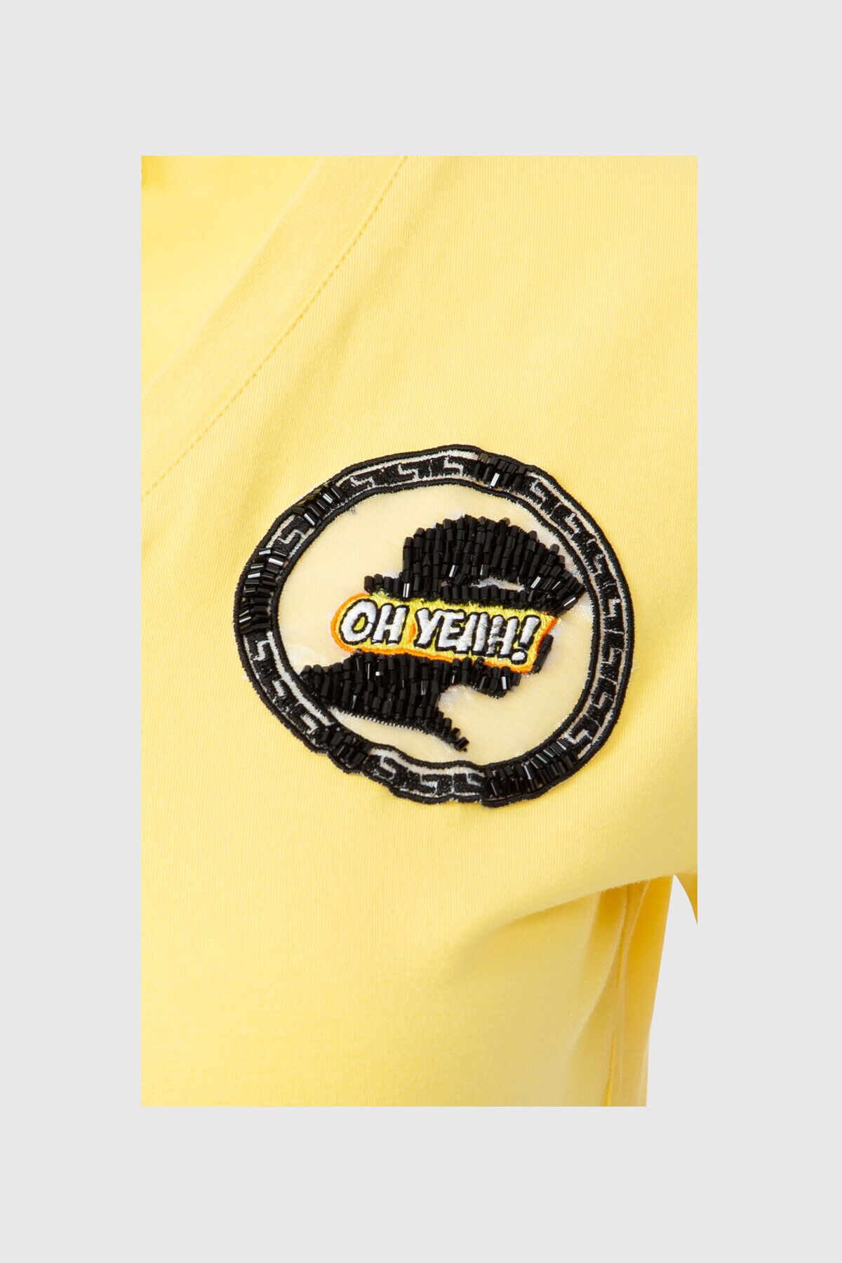 Nakış Logo Detaylı T-shirt Büyük Beden