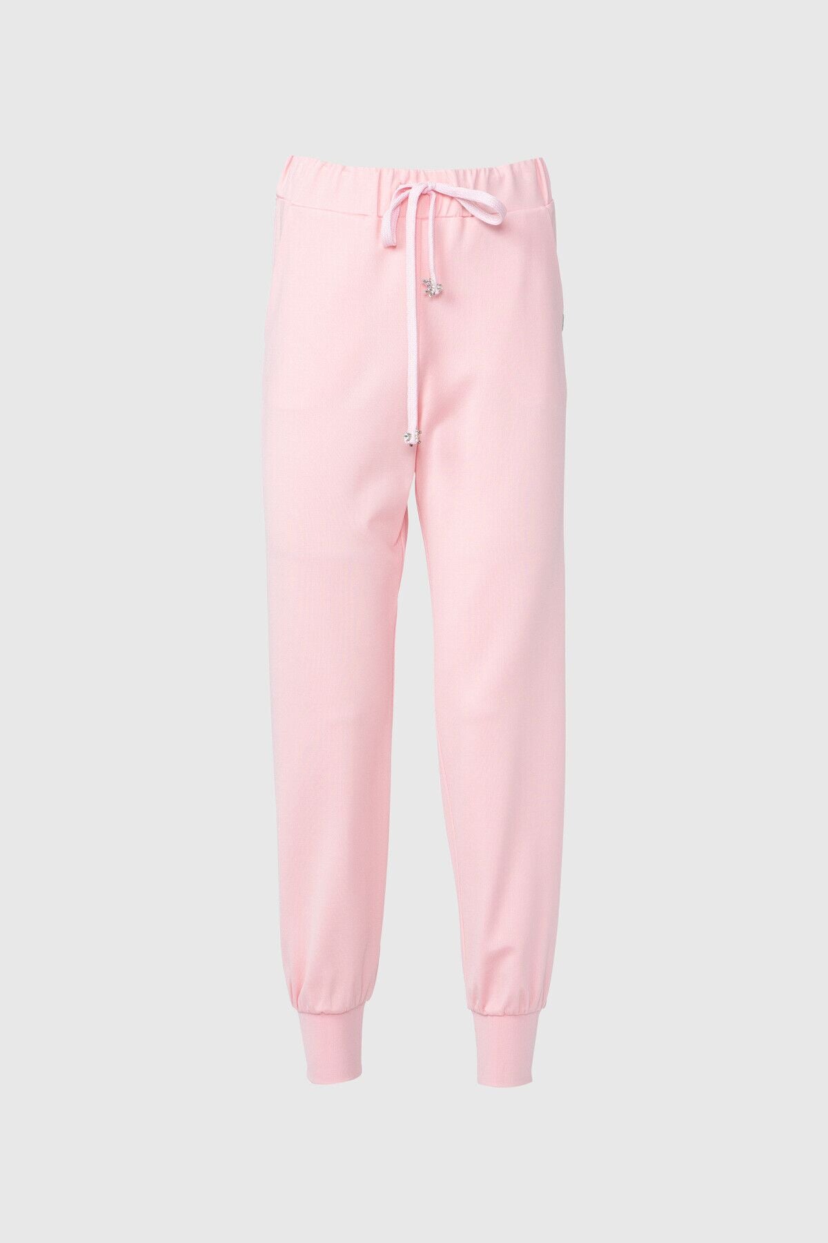 Bağcık Detaylı Jogger Pudra Pantolon