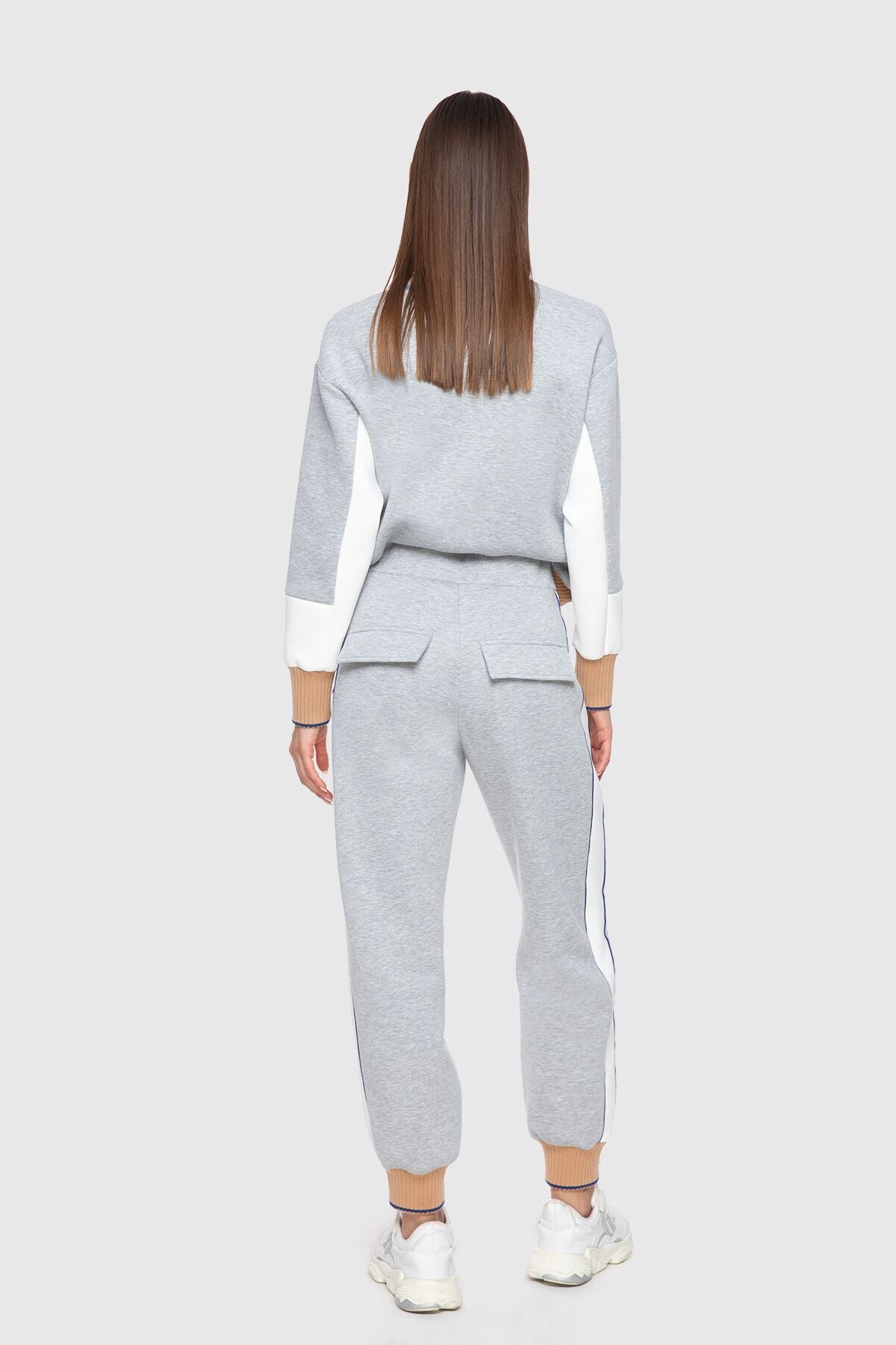 Yanı Şerit Detaylı Triko Bantlı Jogger Pantolon