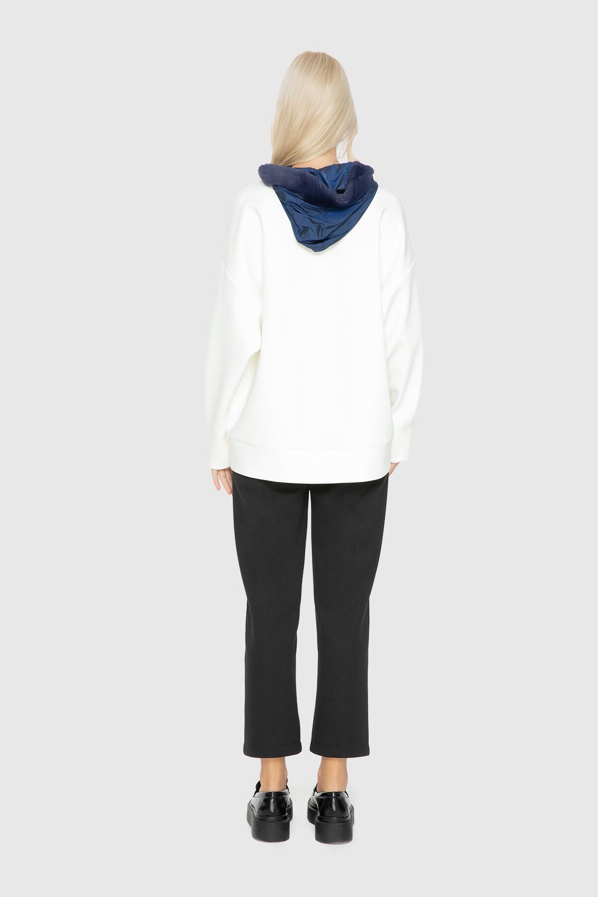 Baskı Ve Peluş Detaylı Sweatshirt