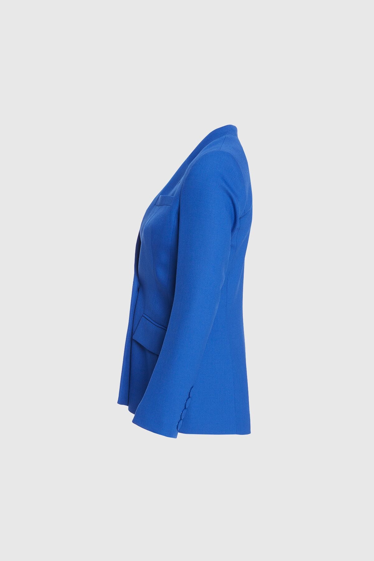 Yakası Dikiş Detaylı Klasik Blazer Ceket