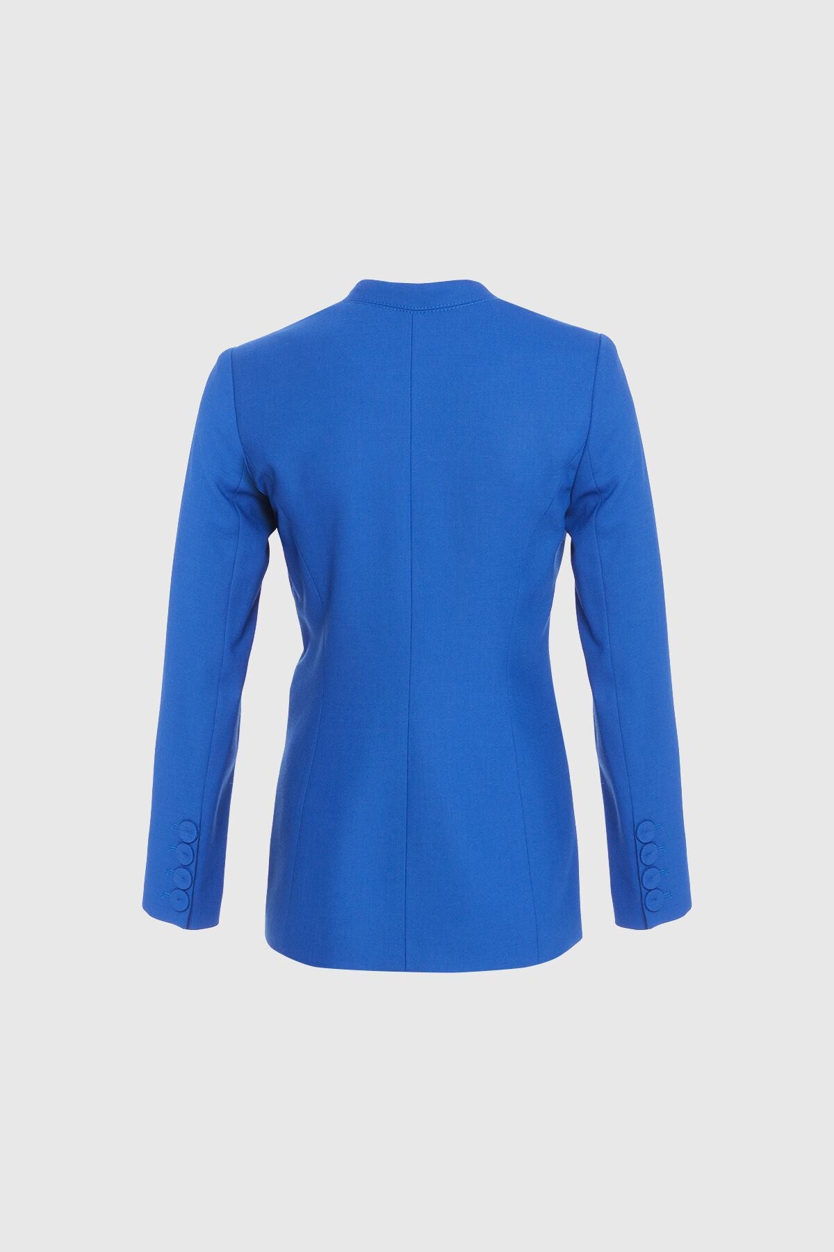 Yakası Dikiş Detaylı Klasik Blazer Ceket
