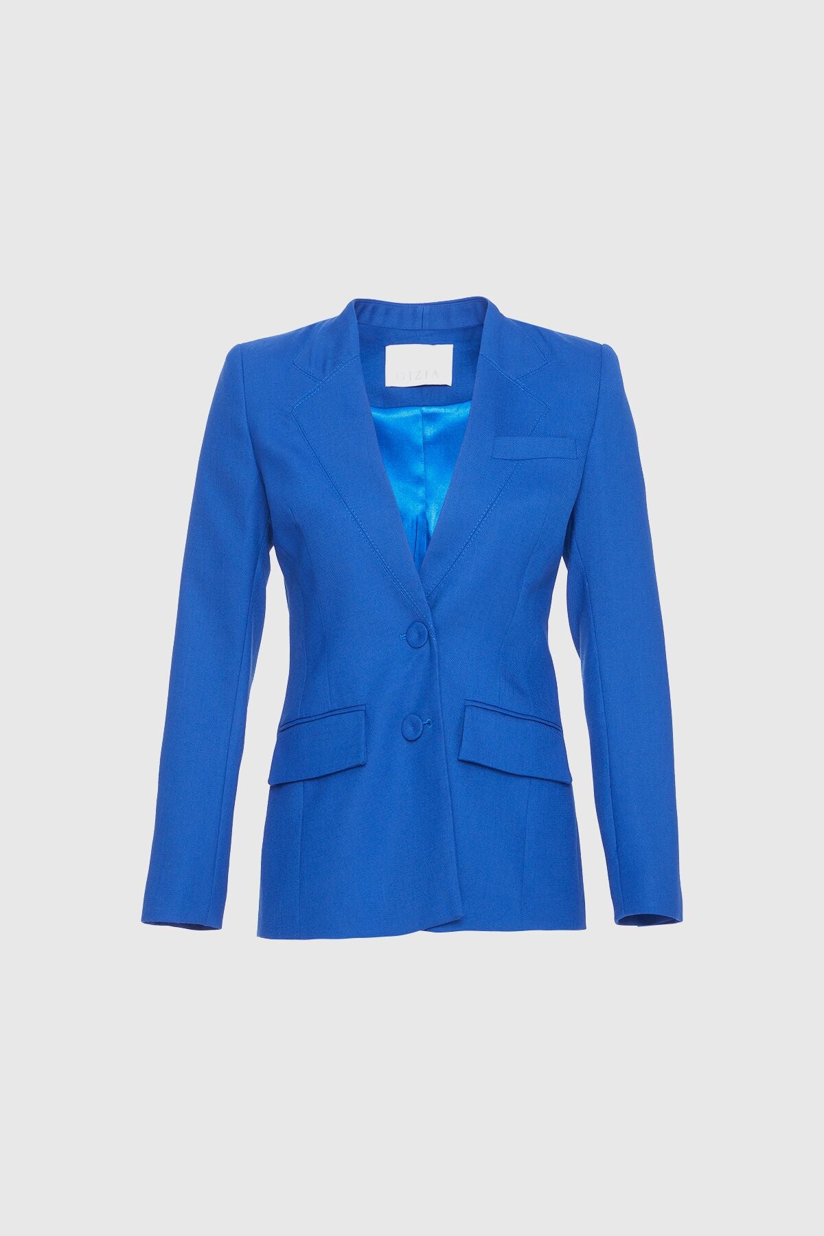 Yakası Dikiş Detaylı Klasik Blazer Ceket