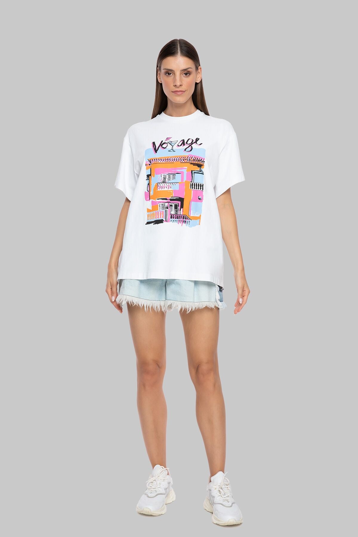 Baskılı Oversize T-shirt