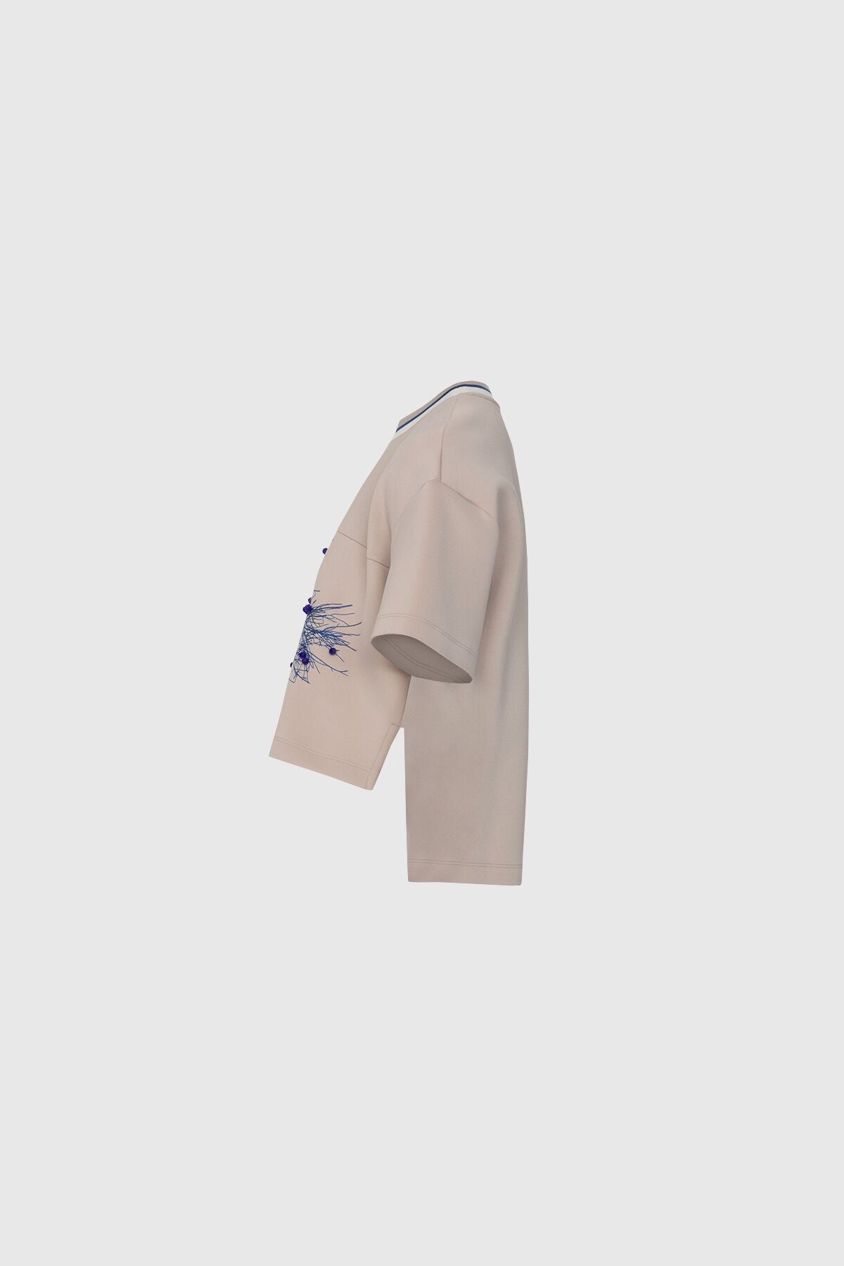Baskılı İşleme Detaylı T-shirt