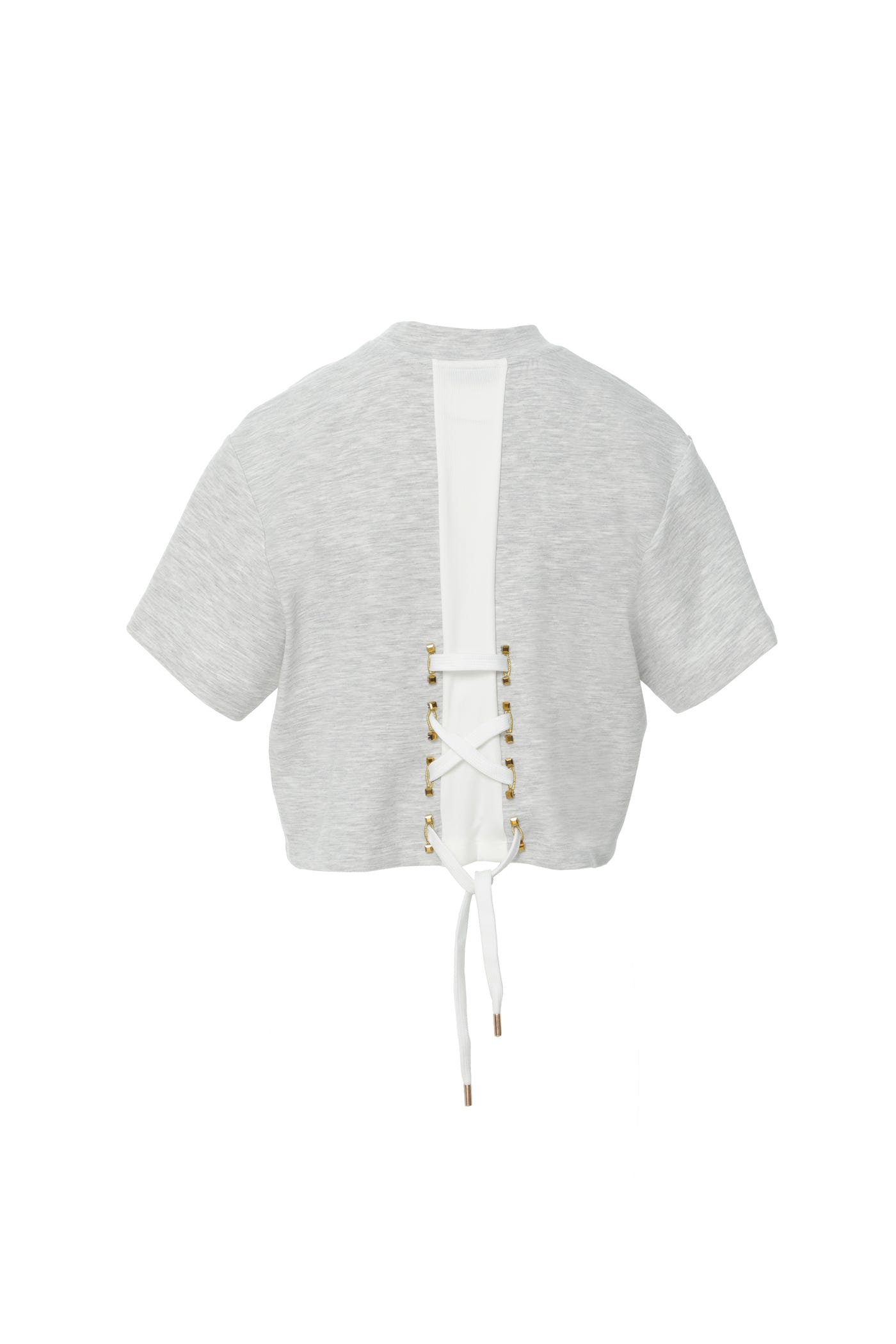 Sim İpli Dik Yaka T-shirt