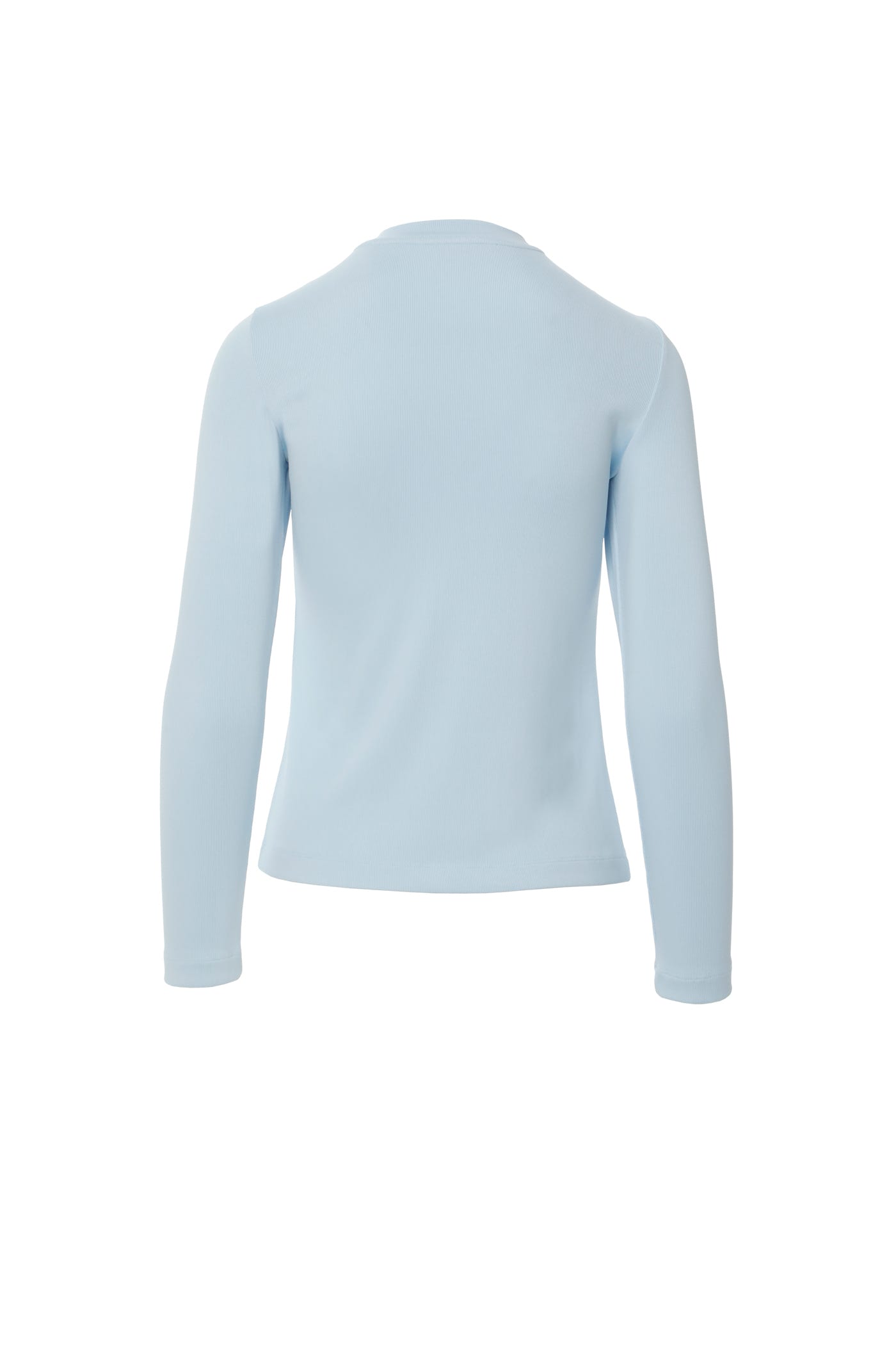 Yakası İşleme Detaylı Uzun Kollu Basic Somon T-shirt