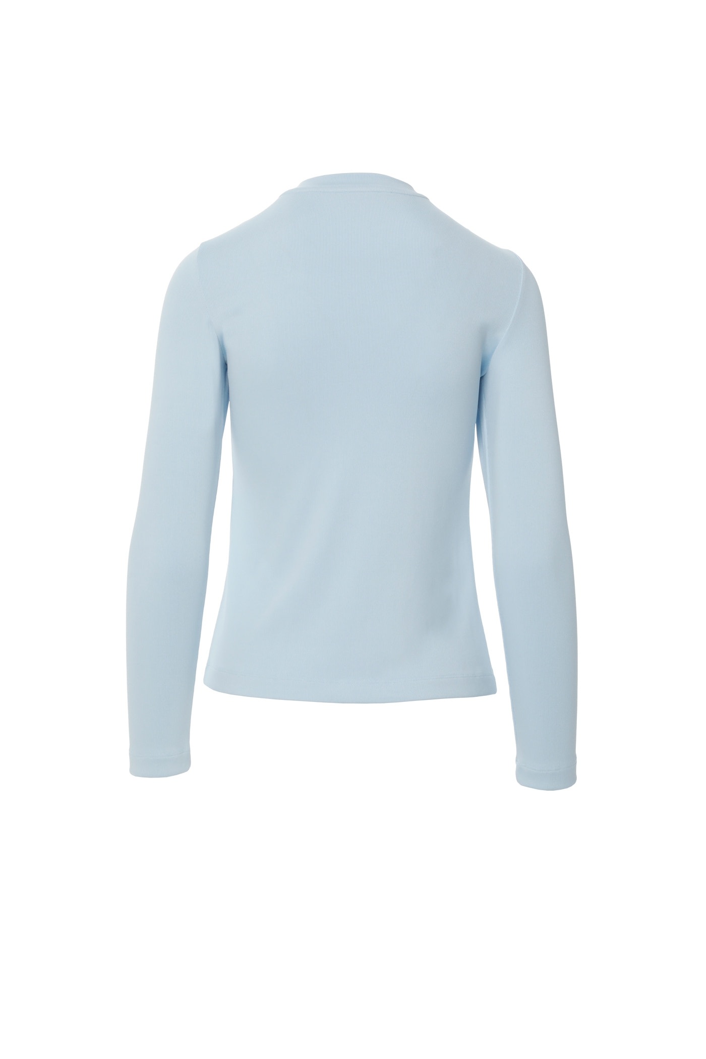 Yakası İşleme Detaylı Uzun Kollu Basic Somon T-shirt