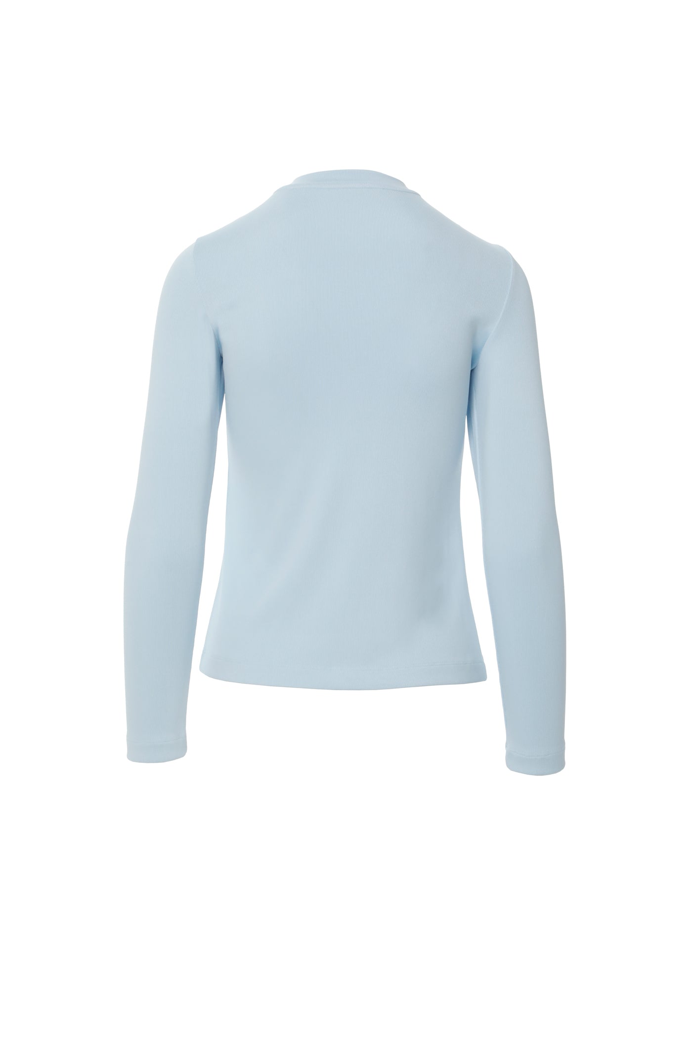 Yakası İşleme Detaylı Uzun Kollu Basic Somon T-shirt