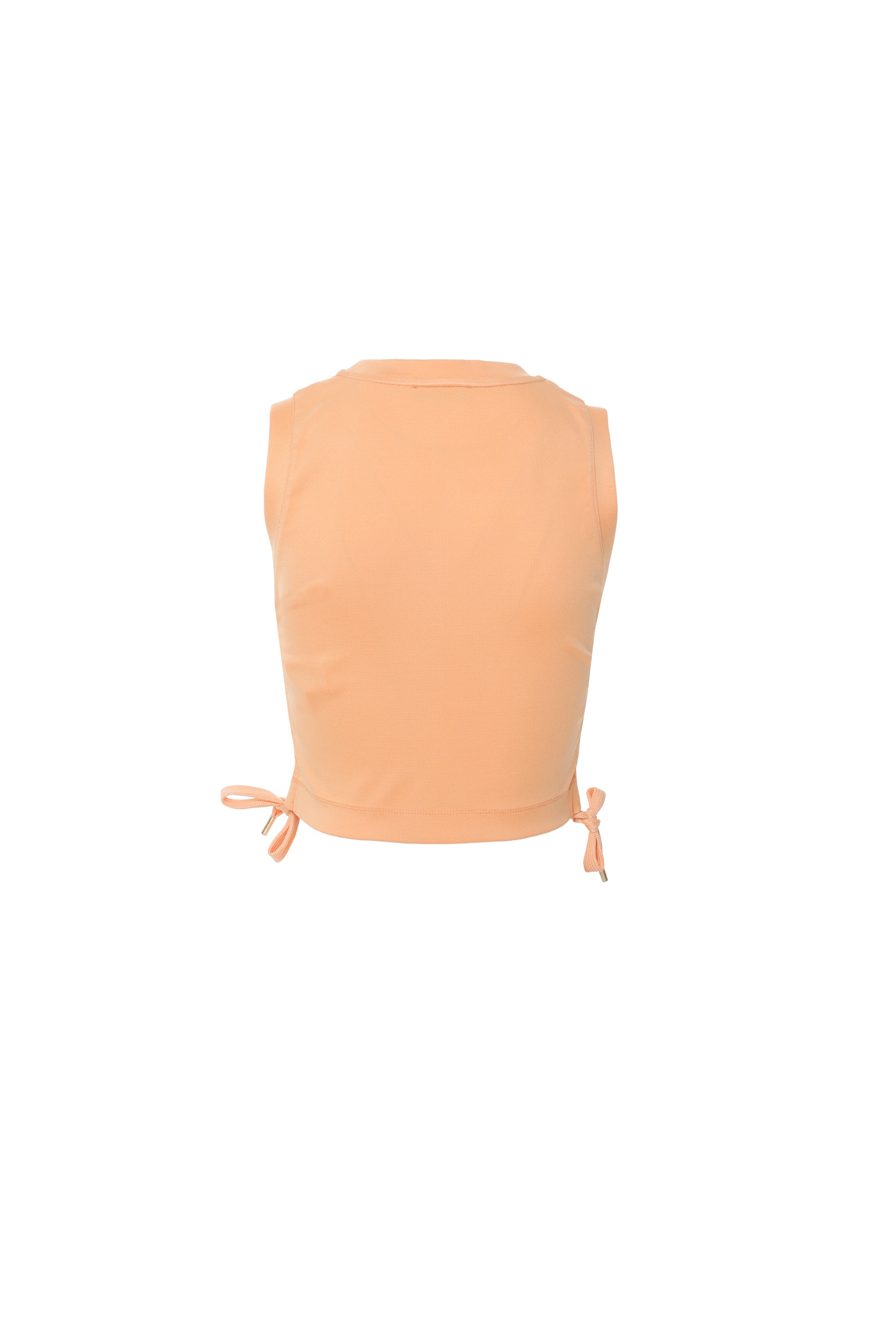 Yıldız Pleksi Detaylı Kolsuz Somon Crop