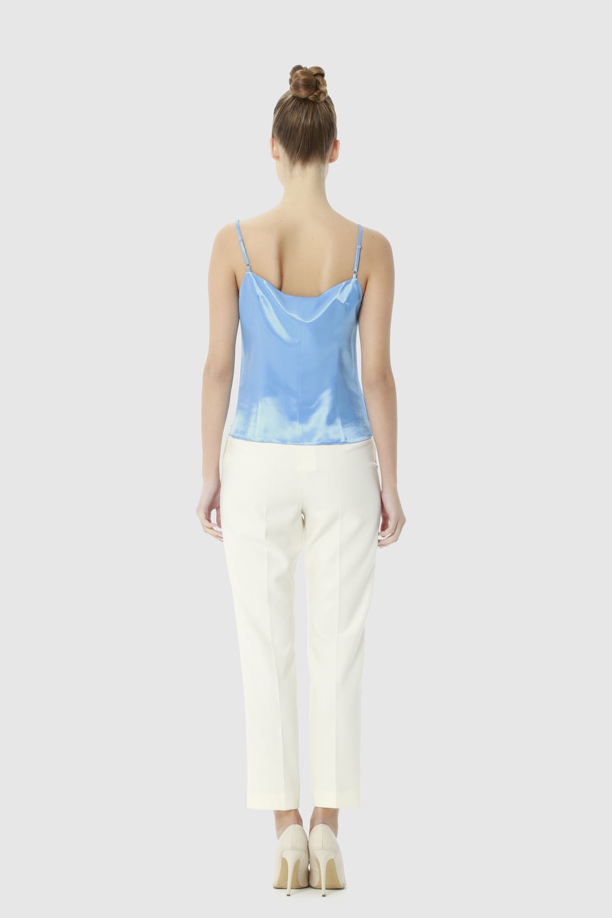 İp Askılı Brit Düğmeli Bluz