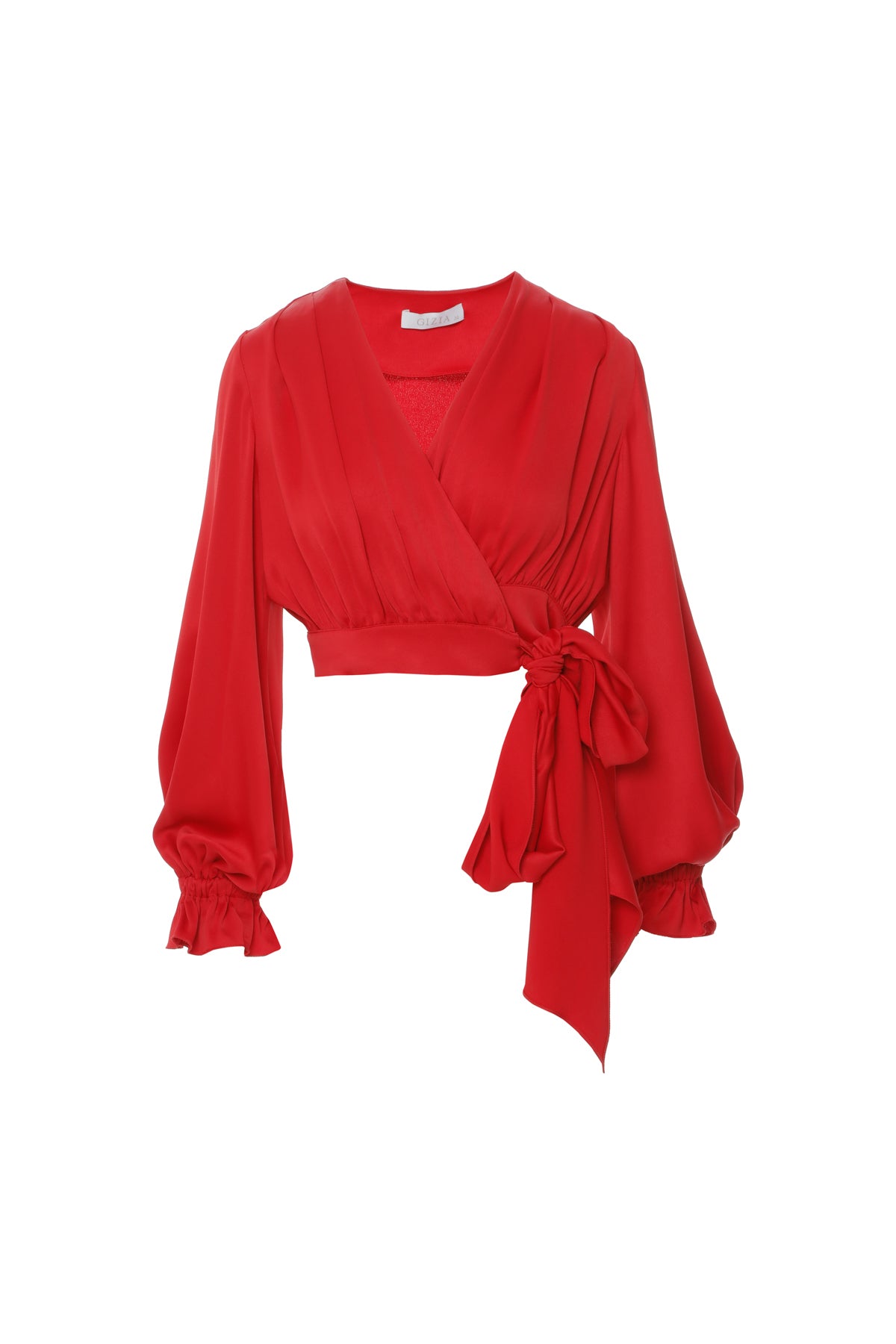 Yandan Bağlamalı Kruvaze Bluz