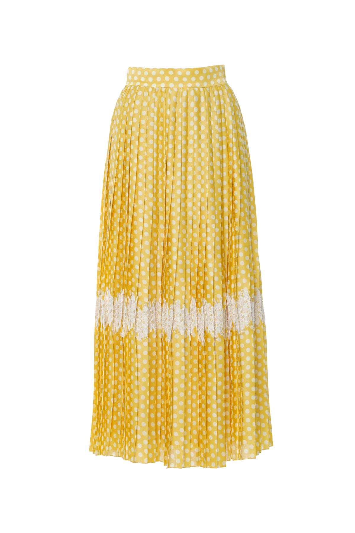 Piliseli Dantel Aksesuarlı Etek