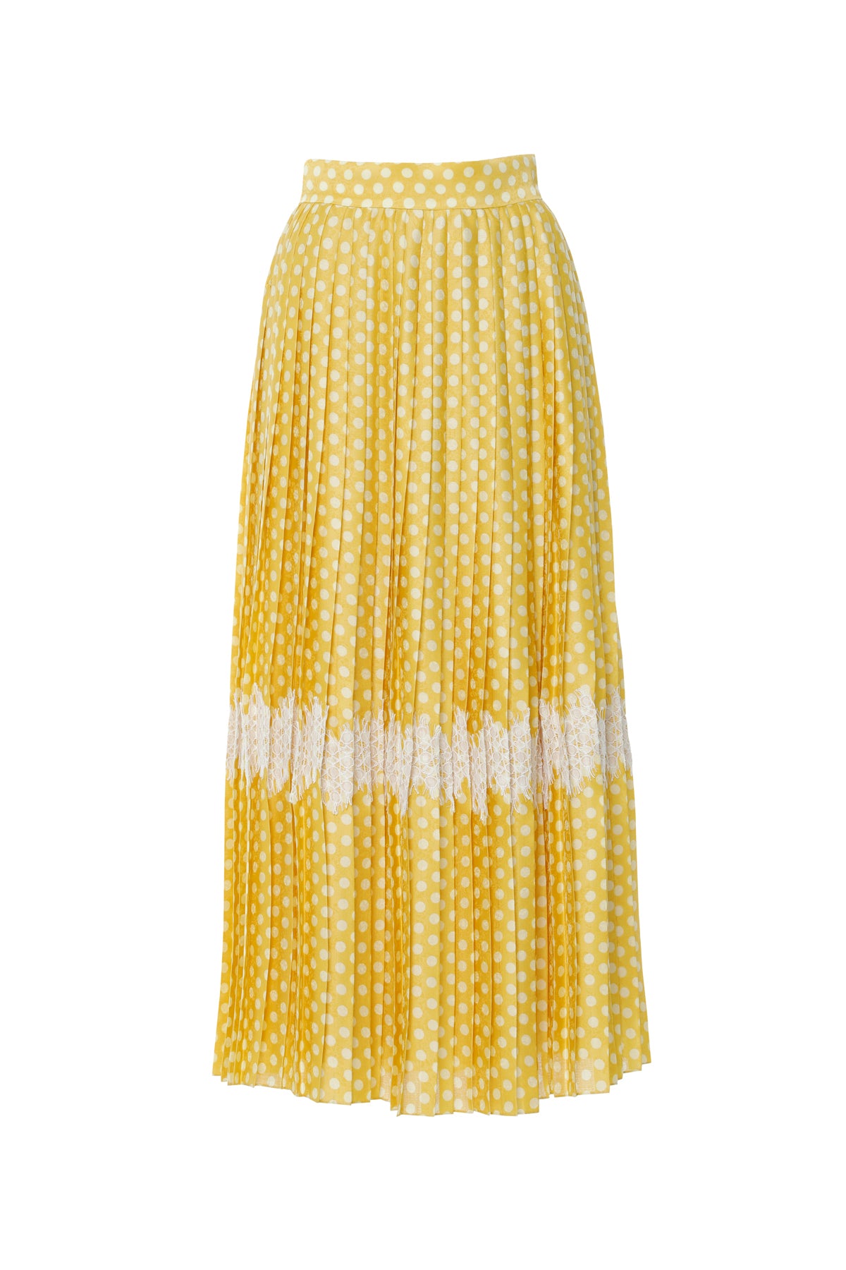 Piliseli Dantel Aksesuarlı Etek