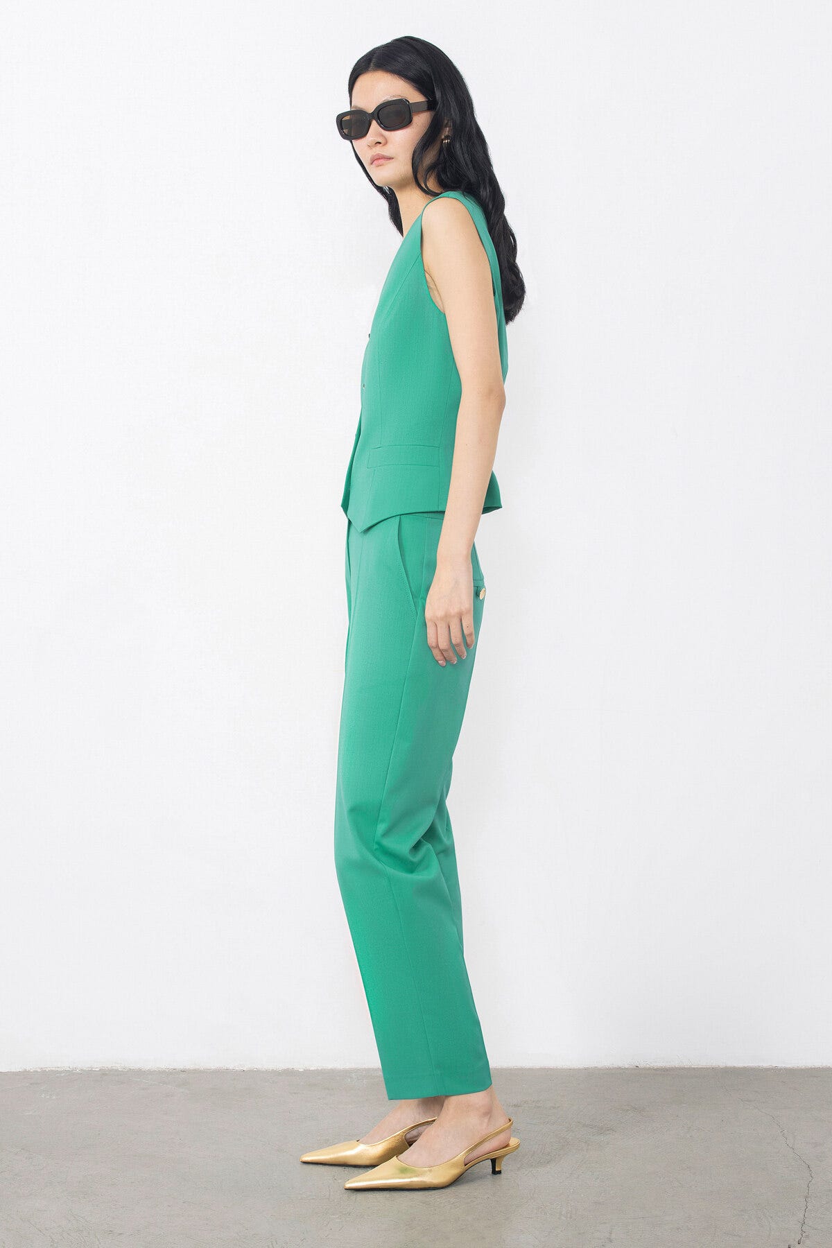 Düğme Ve Toka Detaylı Yelek