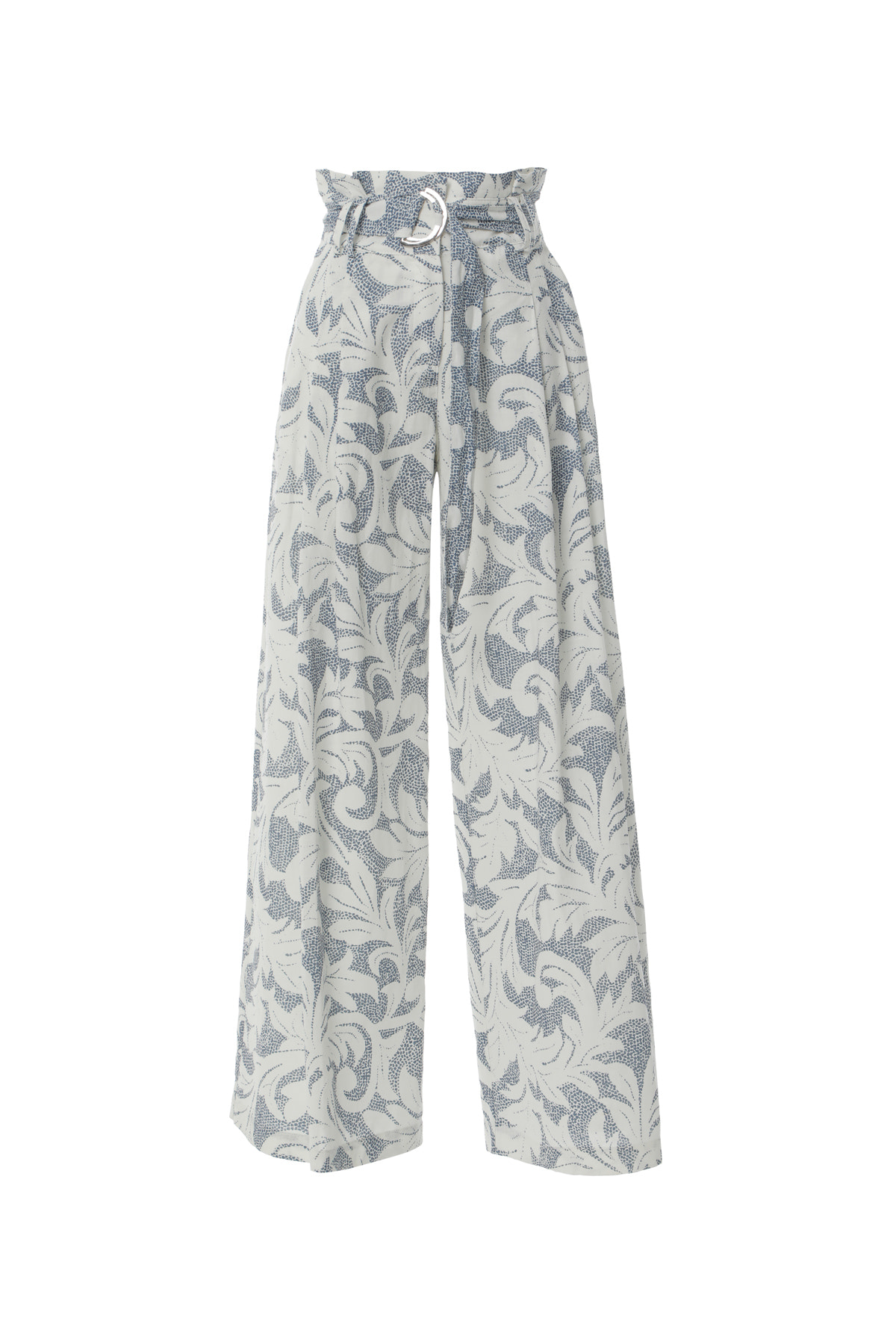 Metal Toka Detaylı Kemerli Pantolon