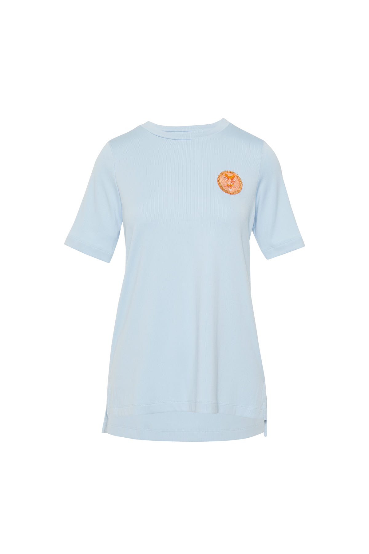 Aplike Nakış Detaylı Basic T-shirt