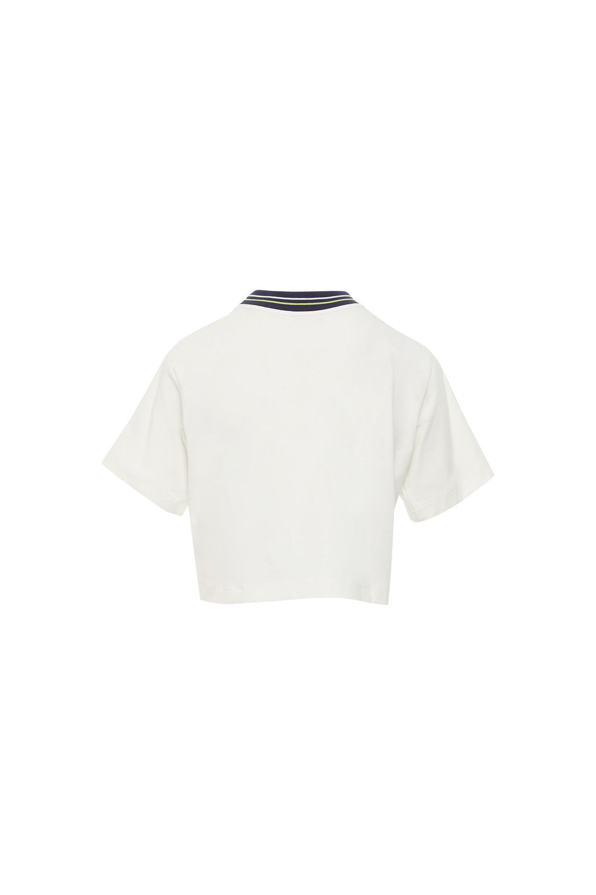 Ribana Yakalı Ekru Tshirt
