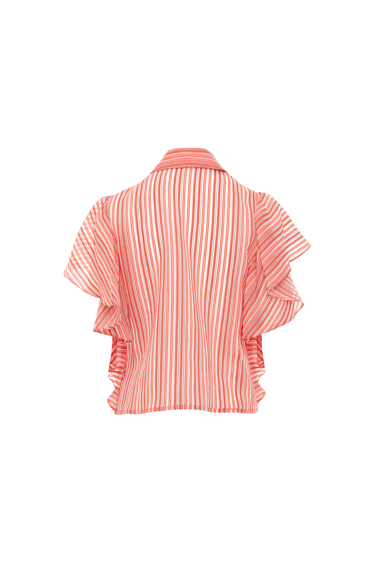 Volan Kollu Ve İnci İşlemeli Gömlek