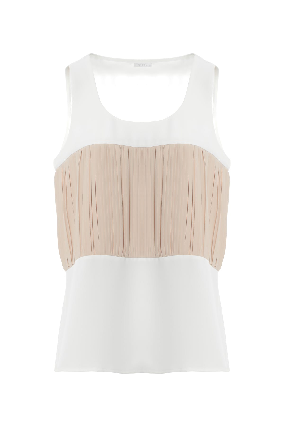 Yanları Yırtmaçlı Pilili Bluz