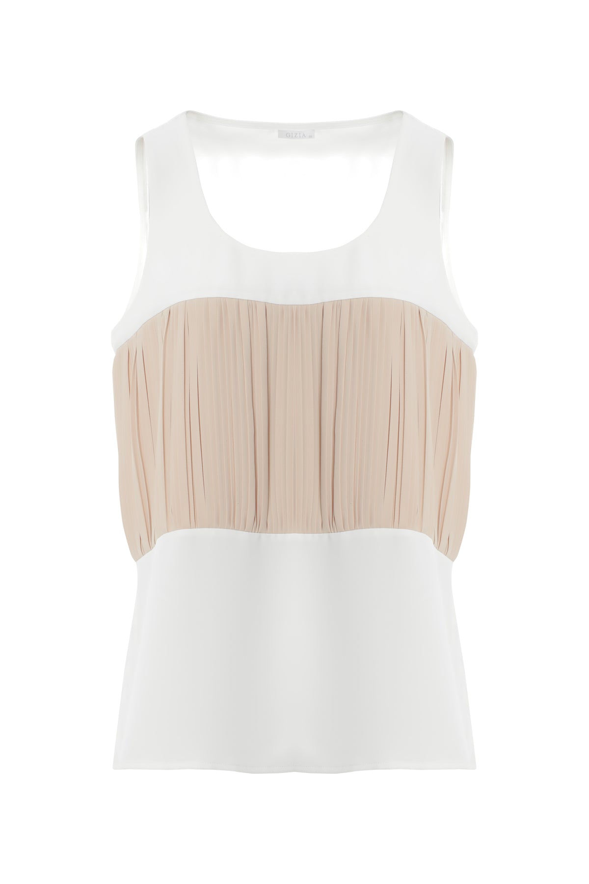 Yanları Yırtmaçlı Pilili Bluz