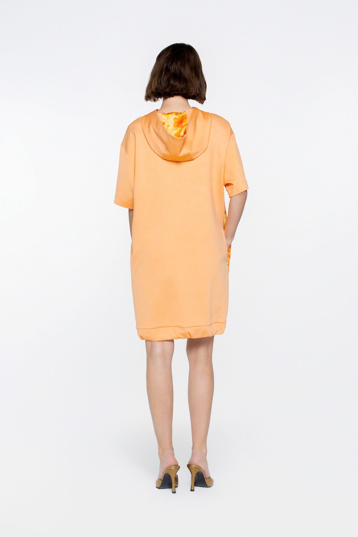 Kelebek Baskılı Mini Spor Elbise