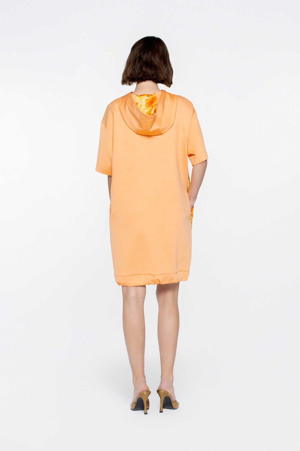 Kelebek Baskılı Mini Spor Elbise