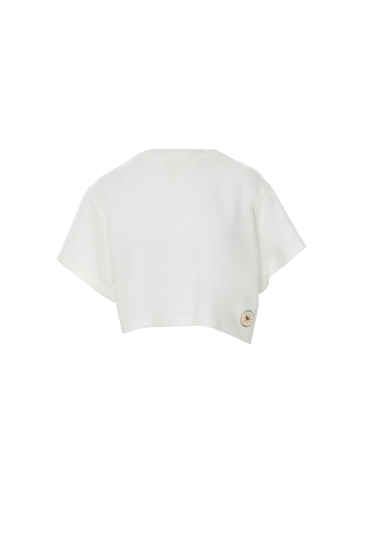 Sim İpli Dik Yaka T-shirt