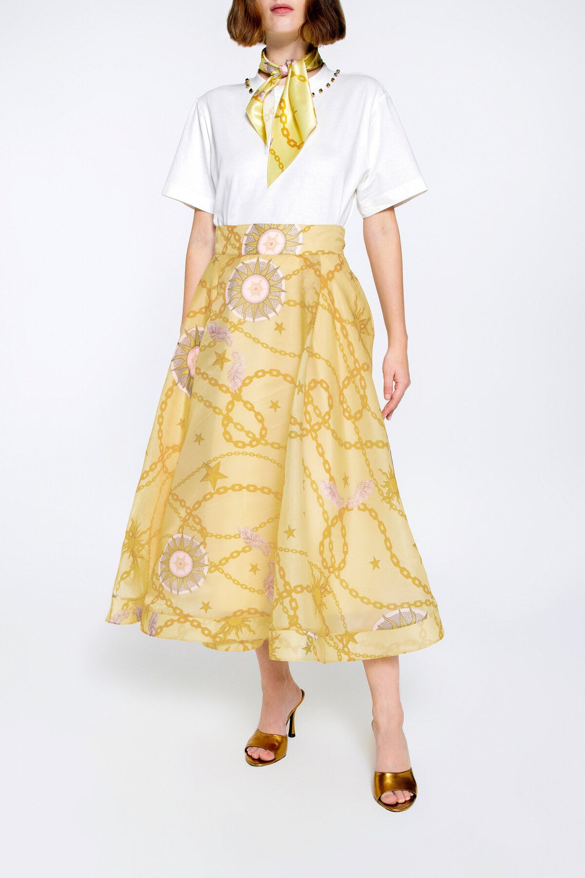 Tarot Desen Organze Etek